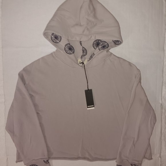 MONROW  WOMEN'S WHEEL DETAIL SWEATSHIRT - Picture 4 of 8